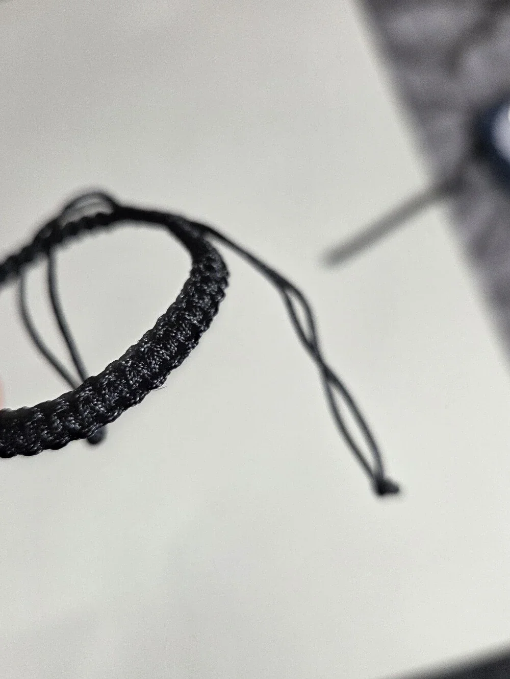 🔥4/$20 E Initial Letter Kids Bracelet NEW Black & White -One Size -Braided
